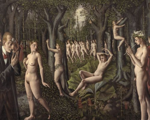 El despertar del bosque - Paul Delvaux - Kempchen Gallery - Galería de arte y Sala de Exposiciones en Donostia - San Sebastián